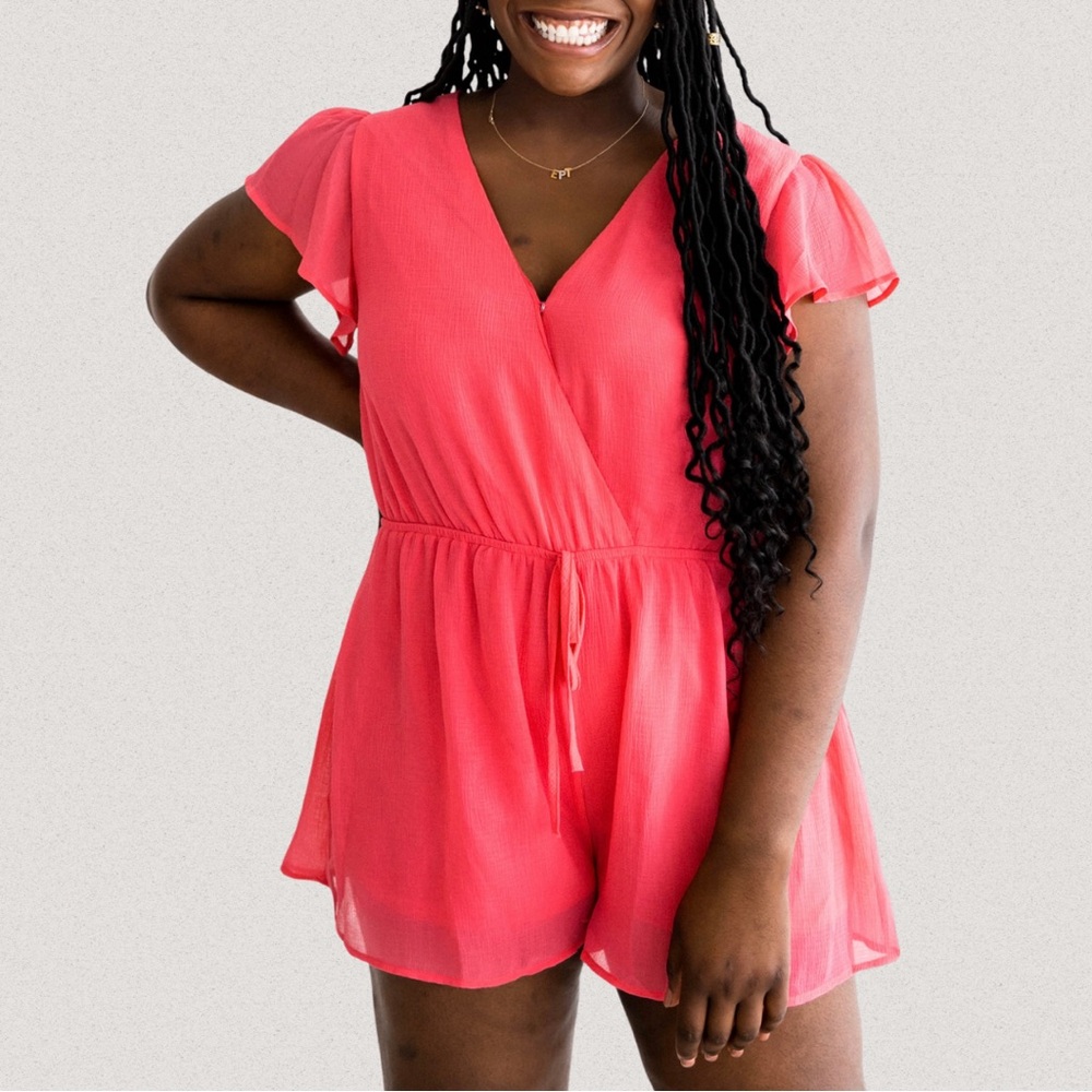 Vibrant Pink Romper
